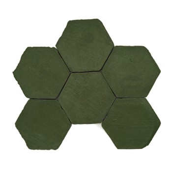 Chroma Dunkelgrün Hexagono 10