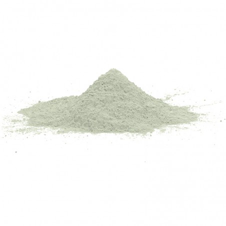 Auf einer weißen, glatten Oberfläche liegt ein kleiner Hügel aus feinem, hellgrünem Pulver. Im Bild ist kein Text zu finden. Auf einer weißen, glatten Oberfläche liegt ein kleiner Hügel aus feinem, hellgrünem Pulver. Im Bild ist kein Text zu finden.