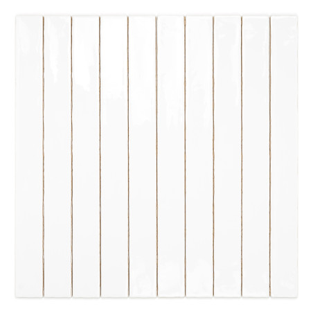 Ladrilhos cerâmicos brancos retangulares são dispostos verticalmente em linhas paralelas, criando um padrão elegante e moderno e Ladrilhos cerâmicos brancos retangulares são dispostos verticalmente em linhas paralelas, criando um padrão elegante e moderno e