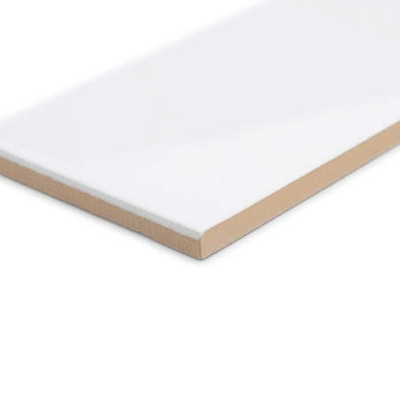 Tuile Pur Blanc Brillant 7,5x30 cm (3210) Tuile Pur Blanc Brillant 7,5x30 cm (3210)