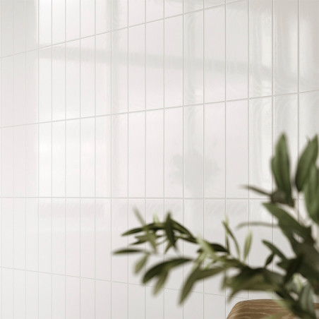 Telha Pure Branco Brilho 7,5x30 cm (3212) Telha Pure Branco Brilho 7,5x30 cm (3212)