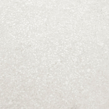 Los azulejos de terrazo gris muestran un patrón de motas blancas dispersas, creando una apariencia de textura sutil, que normalm