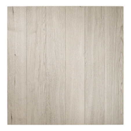 Helle Fliesen mit Holzmuster verfügen über vertikale Planken mit dezenter Maserung und Textur, die einer glatten Holzoberfläche Helle Fliesen mit Holzmuster verfügen über vertikale Planken mit dezenter Maserung und Textur, die einer glatten Holzoberfläche