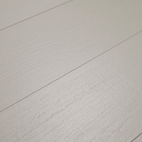 Wood-textured tiles lie flat, simulating a smooth wooden floor. The light gray, grainy surface enhances a minimalistic room aest Wood-textured tiles lie flat, simulating a smooth wooden floor. The light gray, grainy surface enhances a minimalistic room aest