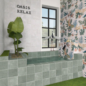 Tegel Bali Groen 8x60 cm (3820)