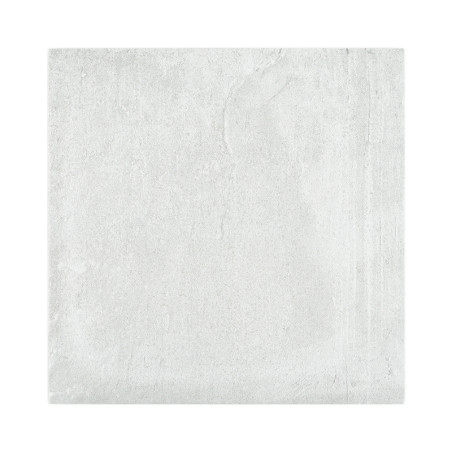 Un azulejo cuadrado liso de color gris claro con una textura sutil. parece uniforme, lo que sugiere su uso en diseños arquitectó