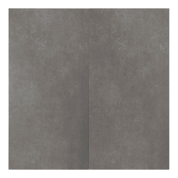 Un carreau rectangulaire à la surface lisse et gris mat, affichant de légères variations de texture, évoque un style minimaliste
