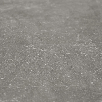 Une surface de carrelage texturée et mate apparaît en gros plan, présentant de subtiles taches et variations dans une couleur gr