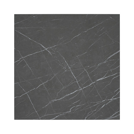 Dunkelgraue quadratische Fliese mit weißen, gezackten Masermustern, die an Marmor erinnern und ein anspruchsvolles und modernes 
