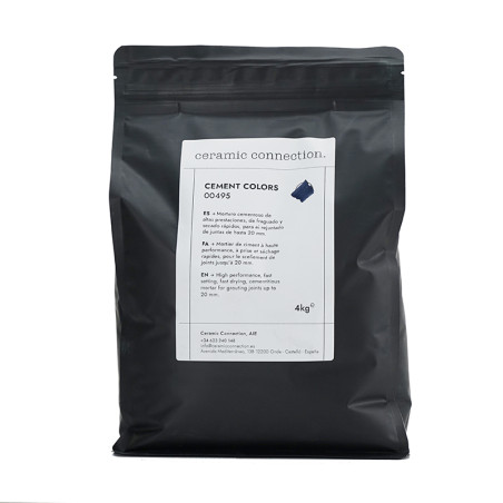 Black resealable bag displaying text label with instructions, holding cement powder, placed against a plain white background.
Black resealable bag displaying text label with instructions, holding cement powder, placed against a plain white background.