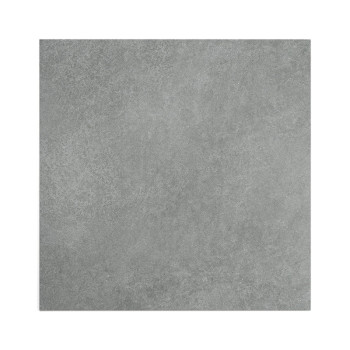 Un carreau de céramique carré affiche un motif subtil et lisse dans des tons de gris, idéal pour les revêtements de sol ou les m