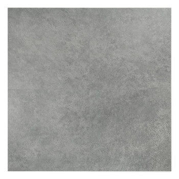 Un carreau de céramique carré affiche un motif subtil et lisse dans des tons de gris, idéal pour les revêtements de sol ou les m