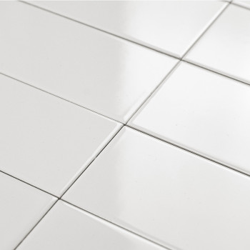 Kacheln Reines Weiß Glanz 7,5x30 cm (5720)