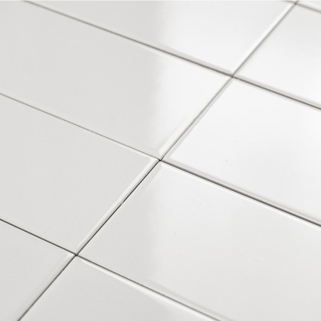 Tuile Pur Blanc Brillant 7,5x30 cm (5720) Tuile Pur Blanc Brillant 7,5x30 cm (5720)