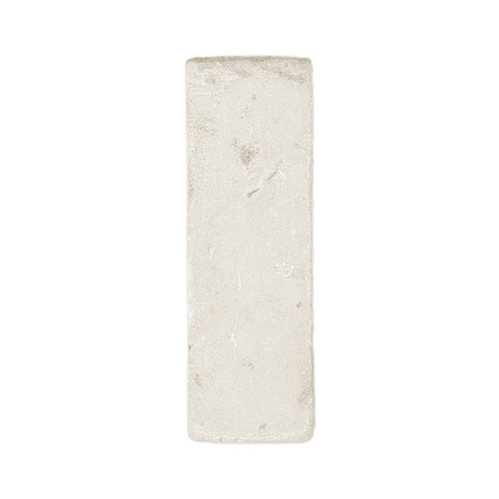 Rectangular terracotta tile lying flat. its surface features subtle textures. The background is plain and white. Rectangular terracotta tile lying flat. its surface features subtle textures. The background is plain and white.
