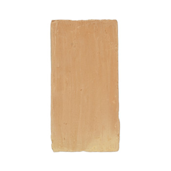 Oito ladrilhos retangulares de terracota estão bem dispostos em duas fileiras contra um fundo branco e liso.
