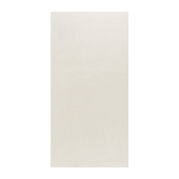 Un carreau rectangulaire blanc cassé se détache seul sur un fond uni, exprimant simplicité et minimalisme dans son design. Aucun