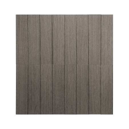 A square tile displays vertical grey lines, creating a textured pattern. It appears smooth and uniform, suitable for interior su A square tile displays vertical grey lines, creating a textured pattern. It appears smooth and uniform, suitable for interior su