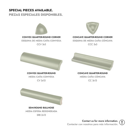 Das Fliesenbild zeigt verschiedene Formen: konvexe viertelrunde Ecke, konkave viertelrunde Ecke, konvexe viertelrunde, konkave v Das Fliesenbild zeigt verschiedene Formen: konvexe viertelrunde Ecke, konkave viertelrunde Ecke, konvexe viertelrunde, konkave v
