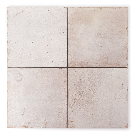 Quatro ladrilhos cerâmicos quadrados, parecendo ligeiramente desgastados, ficam juntos, formando um quadrado maior. Cada ladrilh Quatro ladrilhos cerâmicos quadrados, parecendo ligeiramente desgastados, ficam juntos, formando um quadrado maior. Cada ladrilh