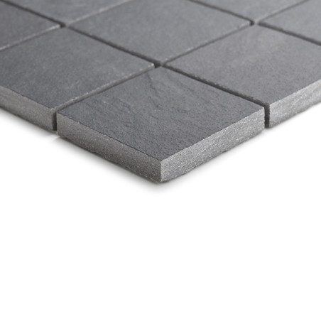 Valona Black 5x5 Mosaic