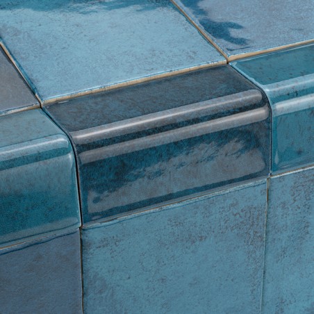 Keramisches Ecke Morocco Blau