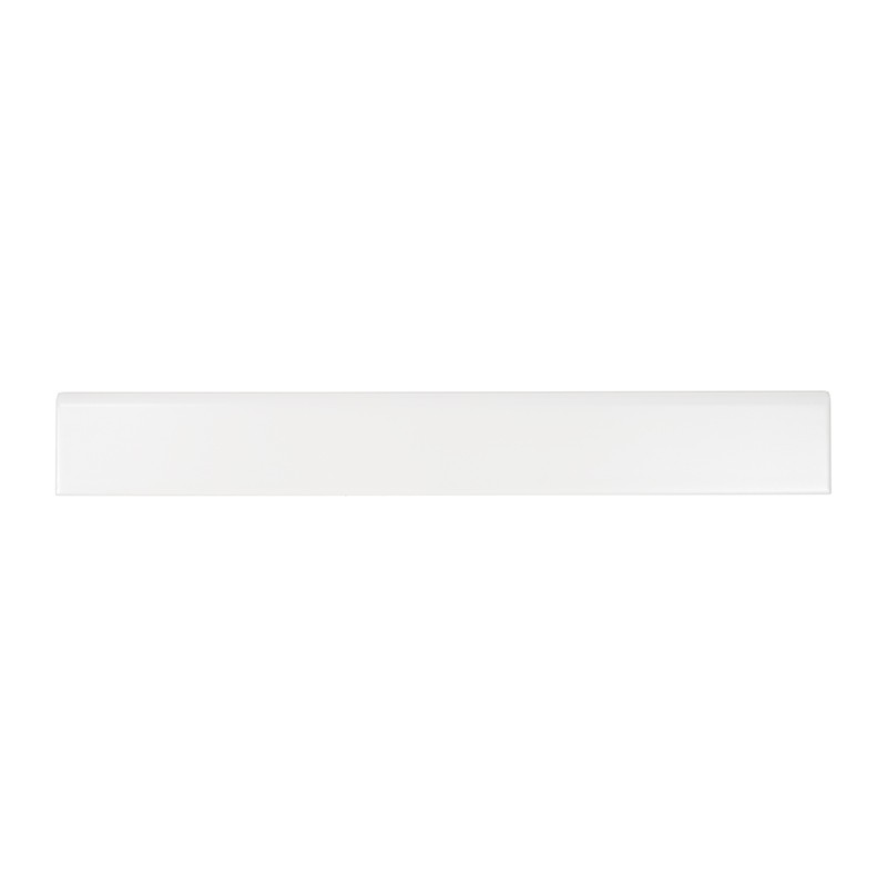 Satin White Porcelain Skirting 8x60
