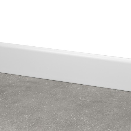 Satin White Porcelain Skirting 8x60