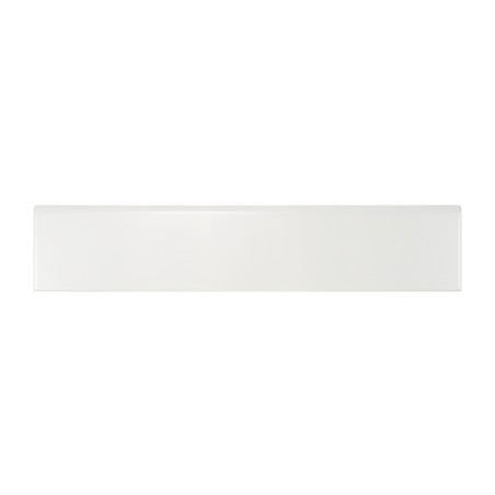 Rodapé Porcelânico Branco Cetim 12x60