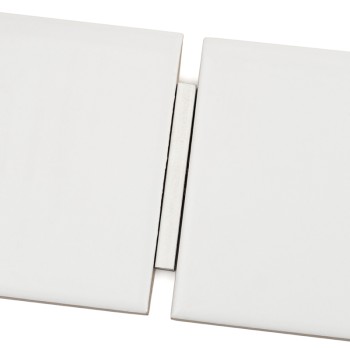 Wit Satijn Porseleinen Plint 12x60