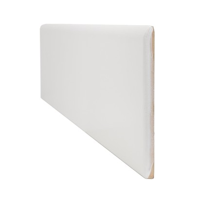 Rodapé Porcelânico Branco Cetim 12x60