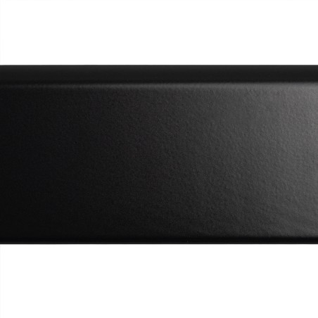 Zwarte Satijnen Porseleinen Plint 8x60 cm