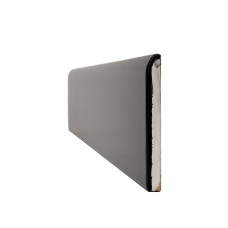 Plinthe Porcelaine Noire Satiée 8x60 cm