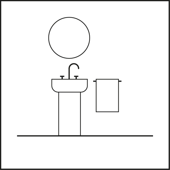 artículos de color: Baño